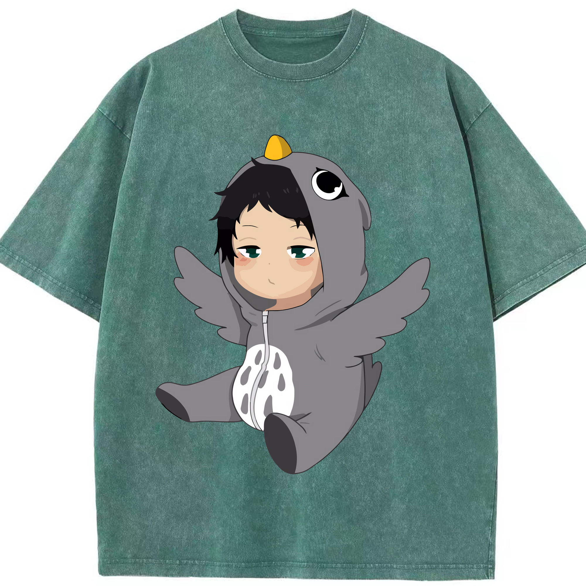 （画像用） ハイキュー!! Haikyu!! 綿100% ヴィンテージ風 半袖Tシャツ（フロントプリント）